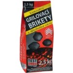 Servis Les grilovací brikety, dřevěné uhlí, 2,5 kg – Hledejceny.cz