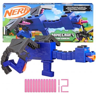 Hasbro Nerf Minecraft Ender Dragon a 12 Nerf Elite šipek – Zboží Dáma