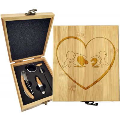 Sablio Dárková sada na víno Puzzle love: 147×168×49 mm – Hledejceny.cz