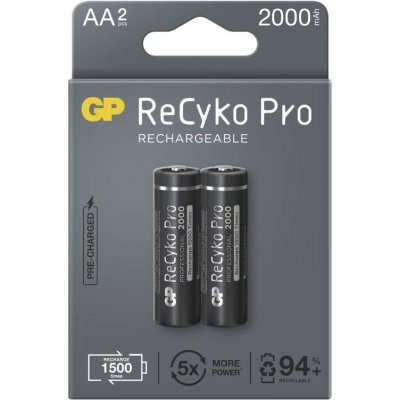 GP Recyko Pro AA 2000mAh 2ks 1033222200 – Zbozi.Blesk.cz