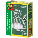 SES CREATIVE Křídy bílé kulaté set 12ks v krabici – Zboží Dáma SES CREATIVE Křídy bílé kulaté set 12ks v krabici – Zboží Dáma