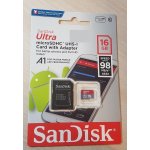 SanDisk microSDHC 16 GB UHS-I U1 SDSQUAR-016G-GN6MA – Zboží Živě