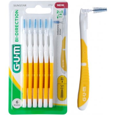 GUM Bi-Direction mezizubní kartáčky 1,4 mm 6 ks – Hledejceny.cz