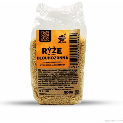 PROVITA Rýže dlouhozrnná natural 0,5 kg – Zbozi.Blesk.cz