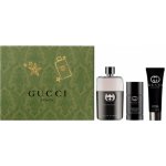 Gucci Guilty Eau Pour Homme EDT 90 ml + deostick 75 ml + sprchový gel 50 ml dárková sada – Zboží Dáma