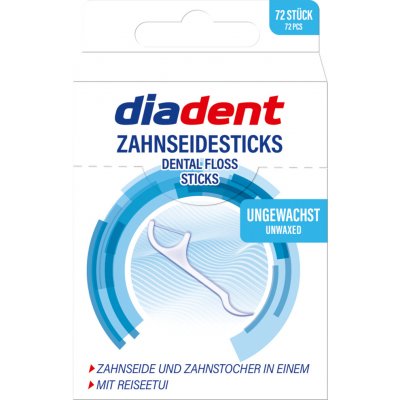 Elkos Diadent dentální nitě bez vosku 2v1 64 ks – Hledejceny.cz