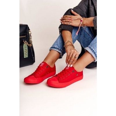 Big Star Shoes dámské klasické tenisky červené