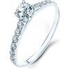 Prsteny Savicki zásnubní prsten Share Your Love bílé zlato diamanty SYL P4 DB