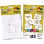 Papírové šablony MAGIC sada L Dinosauři – Zboží Dáma