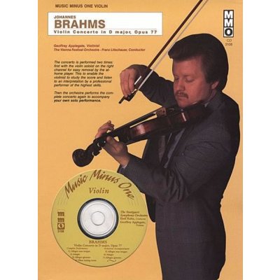 Johannes Brahms Violin Concerto in D Major, Op. 77 noty na housle + audio – Hledejceny.cz