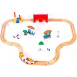 Aga4Kids Dřevěná vláčkodráha DS5647 33 dílů – Zboží Mobilmania