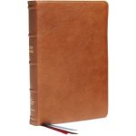 Nkjv, Reference Bible, Classic Verse-By-Verse, Center-Column, Premium Goatskin Leather, Brown, Premier Collection, Red Letter, Comfort Print: Holy Bib Thomas Nelson Leather – Zboží Mobilmania