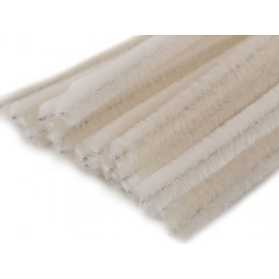 Chlupaté drátky na tvoření Ø6 mm délka cca 30 cm - krémová nejsvět. (20 ks) – Hledejceny.cz