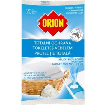 Orion Totální ochrana Svěží mýdlová vůně kuličky proti molům 20 kusů
