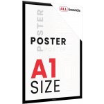 Allboards FRAME_A1BK Plakátový rám A1 OWZ – černý – Zboží Dáma