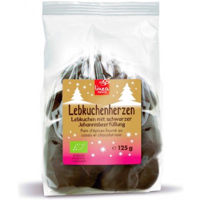 Linea Natura Perníčky v čokoládě s náplní z černého rybízu Bio 125 g – Zboží Dáma
