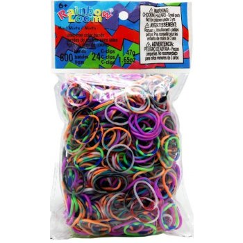 RAINBOW LOOM Original gumičky 600 kusov strakatý mix