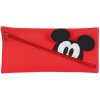 Školní penál Safta Silikonový Mickey Mouse červený