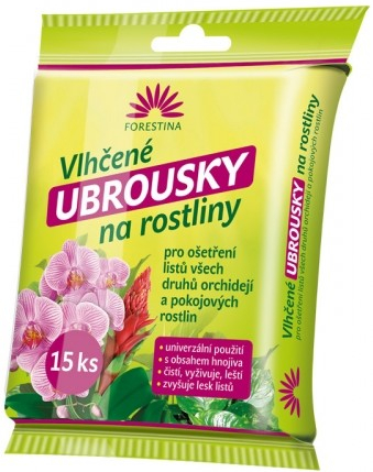 FORESTINA Vitalife Vlhčené ubrousky na rostliny 15ks