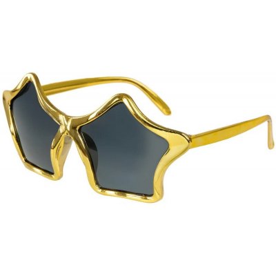 PartyPal Brýle zlaté hvězdy – Zboží Dáma