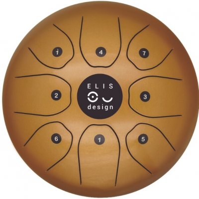 ELIS DESIGN Kovový bubínek Drumboo velký zlatý – Zbozi.Blesk.cz