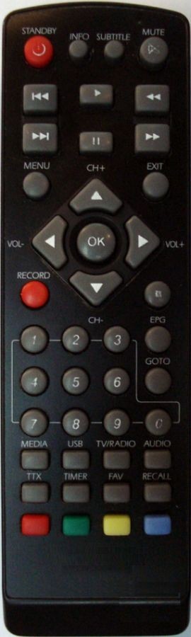 Dálkový ovladač General Vivax DVB-T2 120, DVB-T2 141, DVB-T2 170