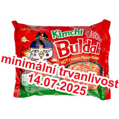 Samyang Buldak Kimchi Pálivý Kuřecí Ramen instantní nudle 140g – Zboží Dáma
