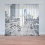 Záclony Městská silnice: 2 ks - 150x250 cm - Sablio – Hledejceny.cz