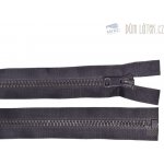 Zip kostěný dělitelný tmavě šedý, délka 30 cm – Zboží Mobilmania