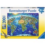 Ravensburger Velká mapa světa 200 dílků – Hledejceny.cz