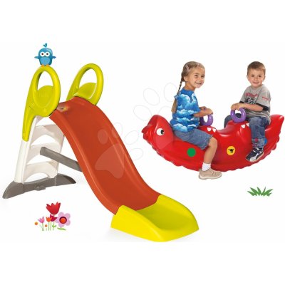 Smoby set skluzavka Toboggan KS střední a houpačka dinosaurus oboustranná 310262-17 – Zbozi.Blesk.cz