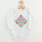 Dětské body s potiskem New Baby Lidový vzor ptáčci – Sleviste.cz