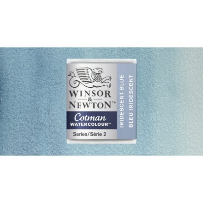 Winsor & Newton Cotman akvarelová barva půlpánvička Iridescent Blue – Zboží Dáma