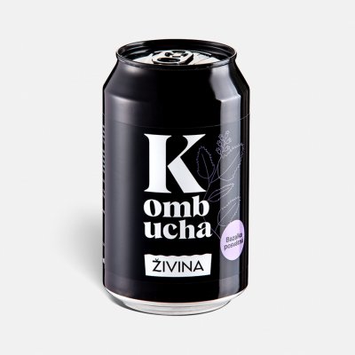 Živina Kombucha Bazalka posvátná 330 ml – Zboží Dáma Živina Kombucha Bazalka posvátná 330 ml – Zboží Dáma
