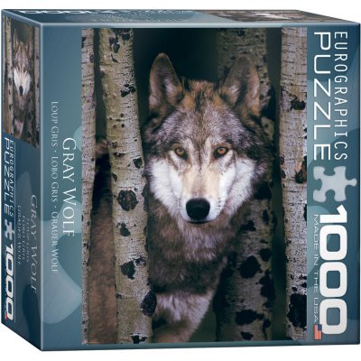 EuroGraphics Šedý vlk 1000 dílků – Zboží Mobilmania