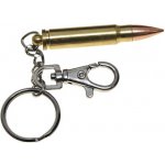 Přívěsek na klíče patrona s karabinou ZLATÝ – Zboží Dáma