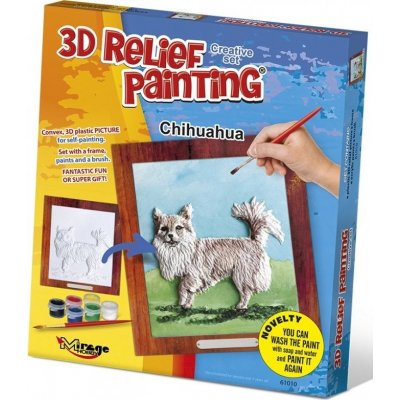 MIRAGE HOBBY Kreativní sada 3D malování Relief Painting: Jorkšírský teriér – Hledejceny.cz