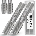 Závitník ruční M20, M20x2.5mm, 2 ks, DIN-352/2P – Hledejceny.cz