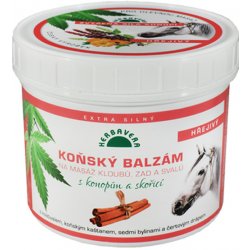 Herbavera koňský balzám hřejivý skořice a capsaicin 500 ml