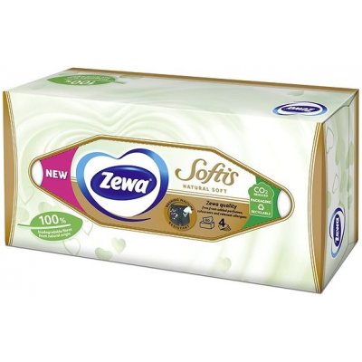 Zewa Softis Natural Soft papírové kapesníčky 4-vrstvé 80 ks – Zbozi.Blesk.cz