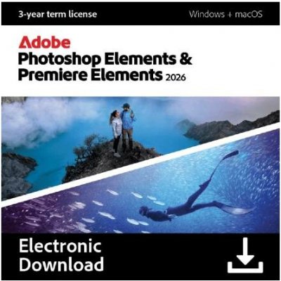 Adobe Photoshop & Premiere Elements 2026 - 3 roky – Zboží Živě