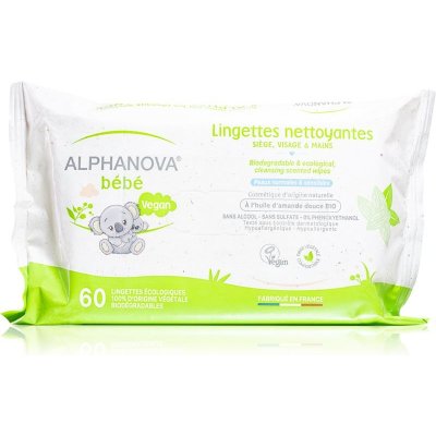 Alphanova Baby Bio extra jemné vlhčené čisticí ubrousky pro děti od narození 3 x 60 ks – Zboží Mobilmania