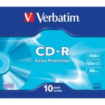 Verbatim CD-R 700MB 52x, AZO, slim box, 10ks (43415) – Zbozi.Blesk.cz