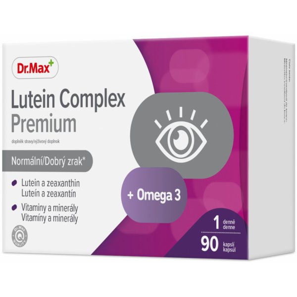 Doplněk stravy Dr. Max Lutein Complex Premium 90 kapslí