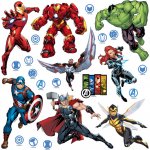 AG Design DKS 3817 Samolepící dekorace Marvel Avengers 30 x 30cm rozměry 0,3 x 0,3 m – Sleviste.cz