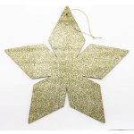 Decoled zlatá hvězda 2D 30 cm – Hledejceny.cz