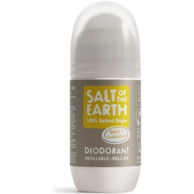 Salt Of The Earth Přírodní kuličkový deodorant Amber & Santalwood (Deo Roll-on) 75 ml