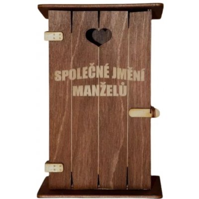 Morávek Pokladnička kadibudka dřevěná Společné jmění manželů – Sleviste.cz