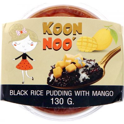 Koon Noo Pudink z černé lepkavé rýže mango 130 g – Zboží Dáma