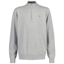 Gant Shield Cotton Half Zip šedá